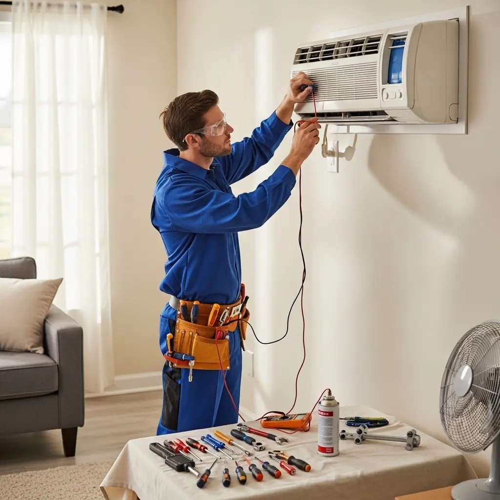 Küçükçekmece Çetintaş Çetintaş klima gaz dolumu ve bakım – Enerji verimliliği artırıldı. - Teknik servis örneği